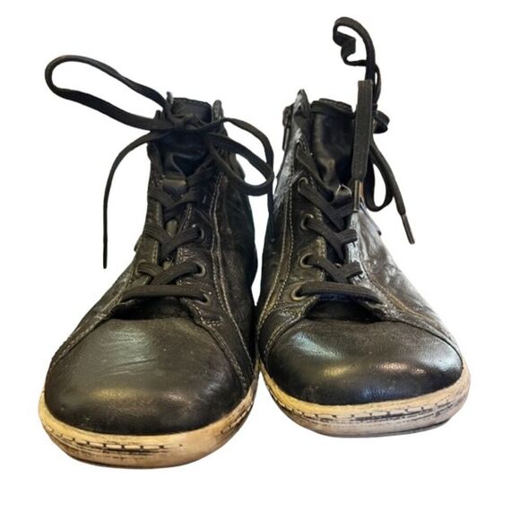 Remonte Dorndorf Black Hightop Zipper Embellished Shoe Size EU41 (US 10) - Picture 4 of 12